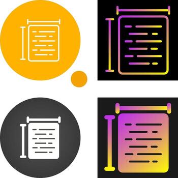 Document Size Vector Icon