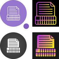 Document Insert Table Vector Icon