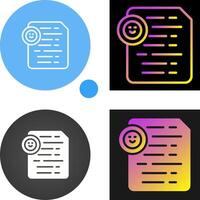 Document Insert Emoji Vector Icon