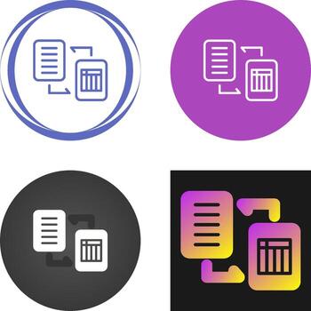 Document Workflow Vector Icon