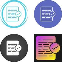 Document Approval Vector Icon