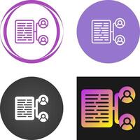 Document Collaboration Vector Icon