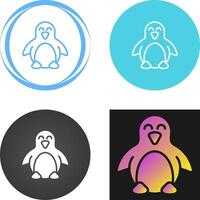 icono de vector de pingüino