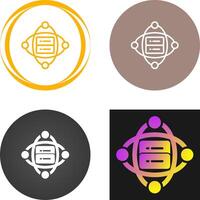 Cluster Server Vector Icon