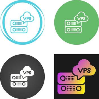 VPS Hosting Vector Icon