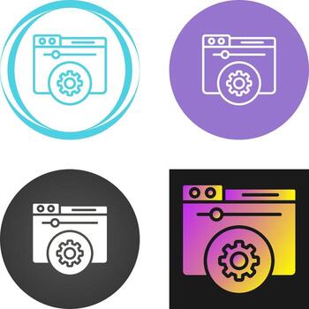Hosting Control Panel Vector Icon