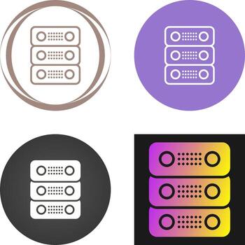 dedicado servidor vector icono