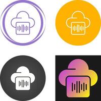 audio hospedaje vector icono