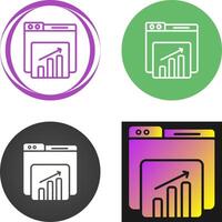 Website Statistics Vector Icon