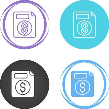 icono de vector de documento