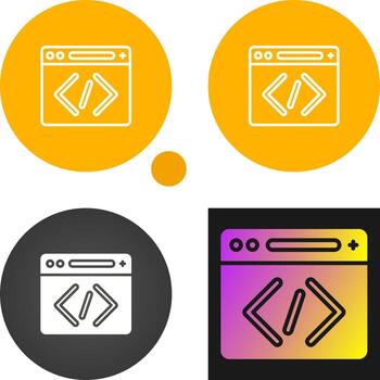 icono de vector de codificación