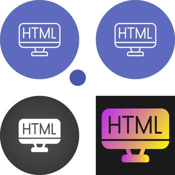 monitor de icono de vector