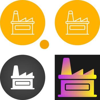 icono de vector de fábrica