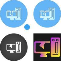 Desktop Computer Vector Icon