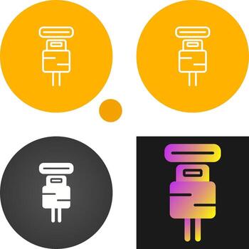 icono de vector de enchufe
