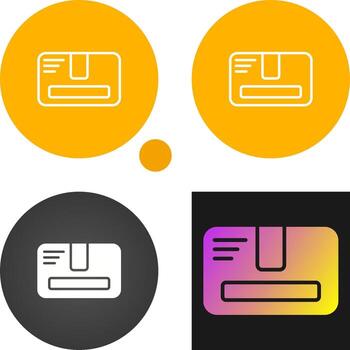 icono de vector de paquete