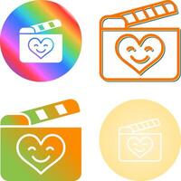 Romantic comedy movie Vector Icon