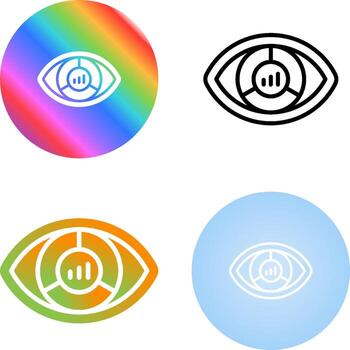 icono de vector de visualización de datos