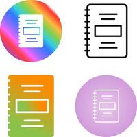 Notebook Vector Icon