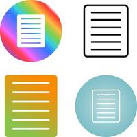 Document Align Justify Vector Icon