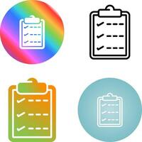Task list with checkmarks Vector Icon