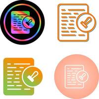 Document Permissions Vector Icon