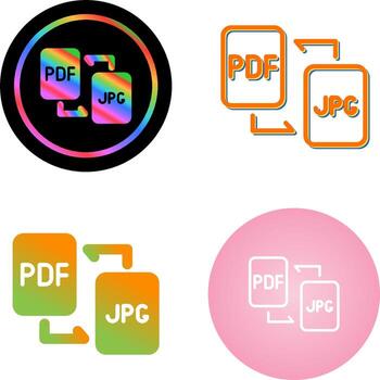 documento conversión vector icono