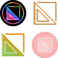 Triangular Ruler Vector Icon