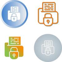 Secure Folder Vector Icon
