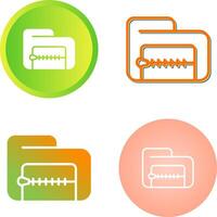 Zip File Vector Icon