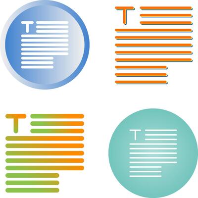 Typography Vector Icon