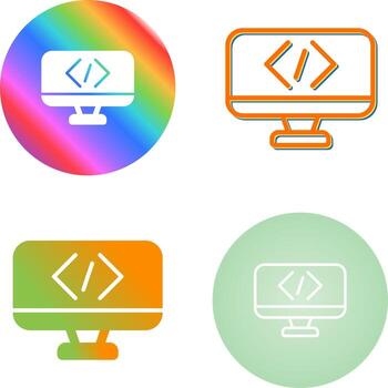 icono de vector de codificación