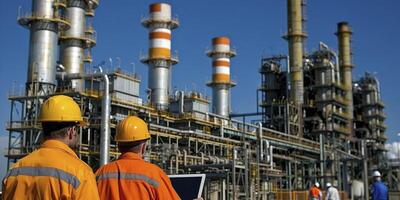 AI generated Industrial Engineers Conducting Data Analysis for a Power Plant Station Project photo