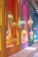 AI generated Decorations for the ramadan holiday decor photo