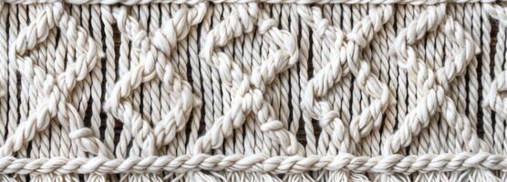 AI generated Handmade macrame pattern photo