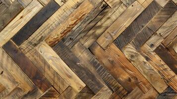 AI generated Parquet, Boards and Fence Crafted from Authentic Wood Material photo