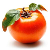 AI generated Persimmon on a white isolated background - AI generated image photo