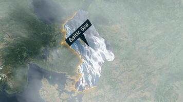 baltic hav Karta - moln effekt video