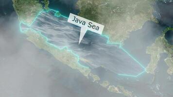 Java Sea Map - Clouds Effect video