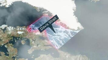 Davis Strait Map - Clouds Effect video