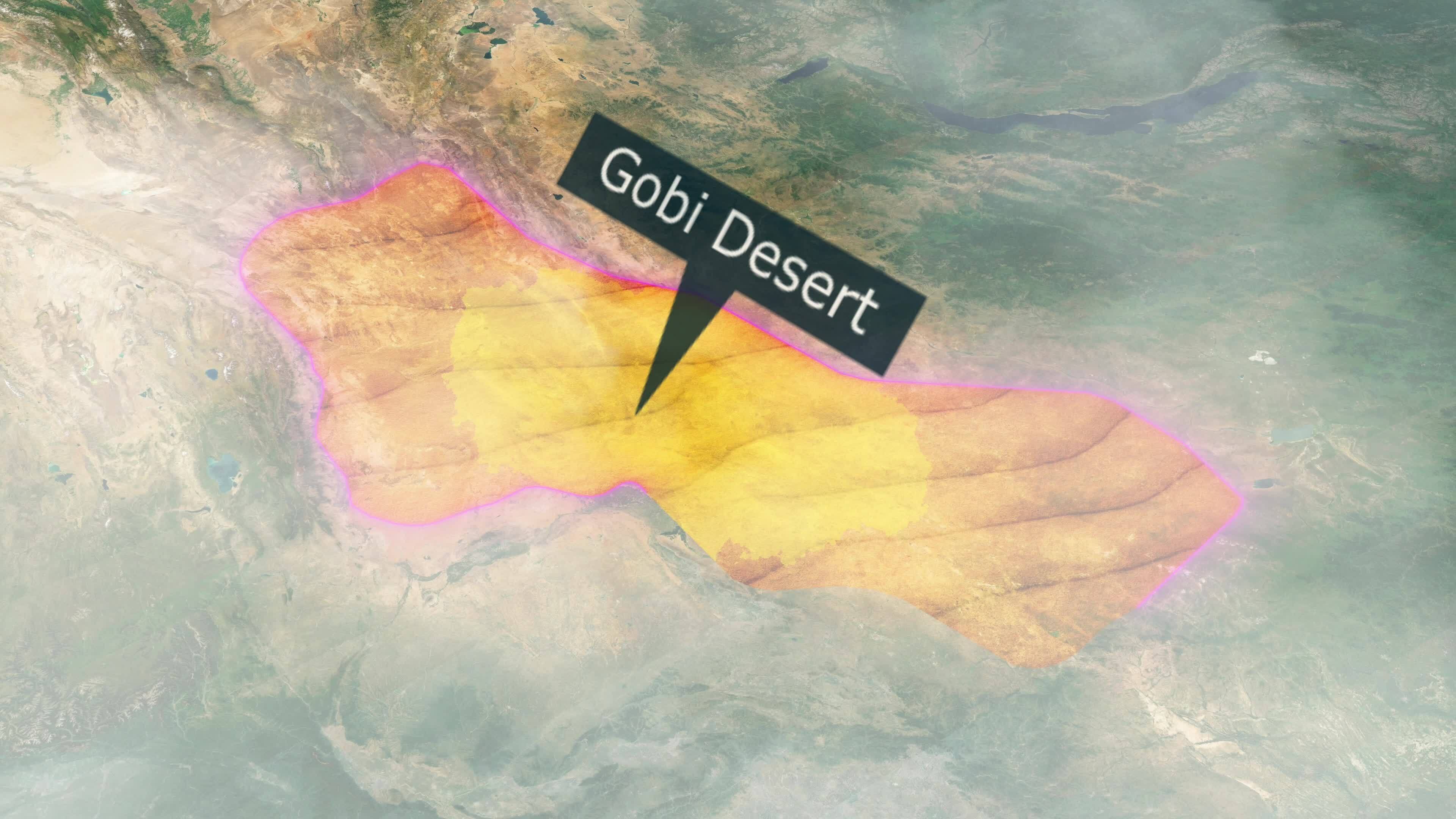 Gobi Desert Map Clouds Effect 40862151 Stock Video at Vecteezy