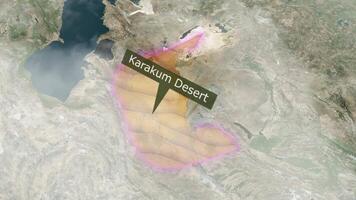 Karakum Desert Map - Clouds Effect video