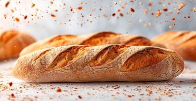 ai generado francés junquillo, un pan y harina producto - ai generado imagen foto