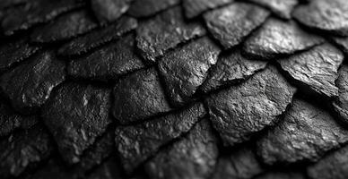 AI generated Black carbon texture, panoramic background - AI generated image photo