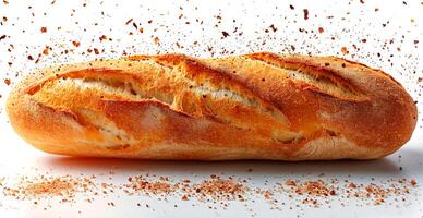 AI generated French baguette, bread and flour product - AI generated image photo