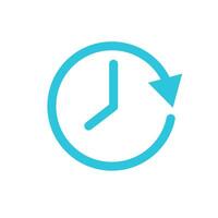 Time. Lifespan, life cycle icon. From blue icon set. vector