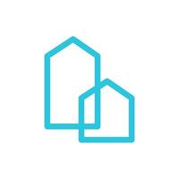 Modern house icon. From blue icon set. vector