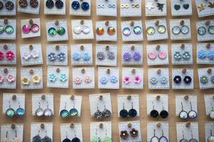 Many handmade earrings photo