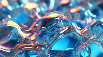 AI generated A dazzling array of sharp glass peaks in a dynamic abstract composition background photo