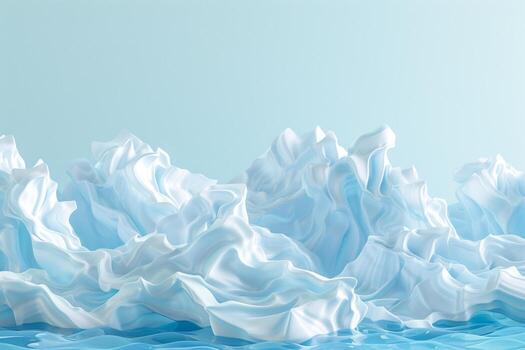 AI generated 3d wave on the background with generative ai photo